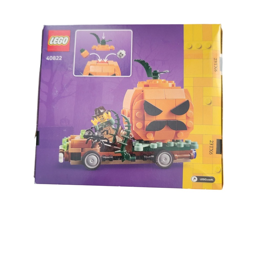 LEGO Jack-O-Lantern Pickup Truck 40822 Halloween Set New 177 Pcs 2023 Minifigure